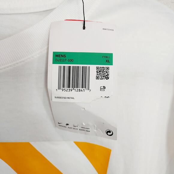 Nike USC White Crew Neck Short Sleeve T-Shirt Size XL - Picture 5 of 9